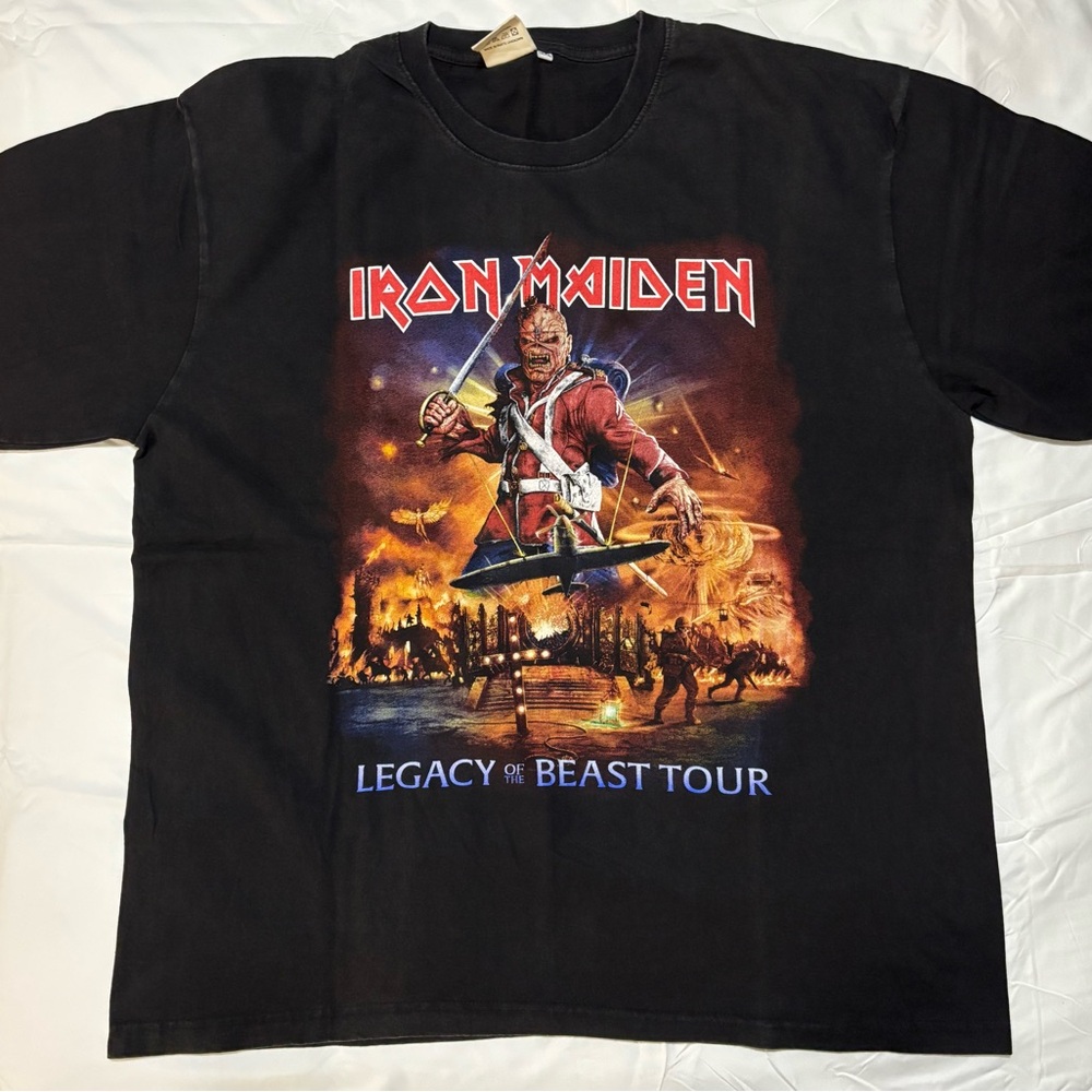 Iron Maiden Legacy of the Beast Black Graphic Tshirt 2XL
